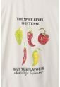 Tennis Camiseta Con Estampado En Frente Y Espalda Crudo Para Mujer de Tennis