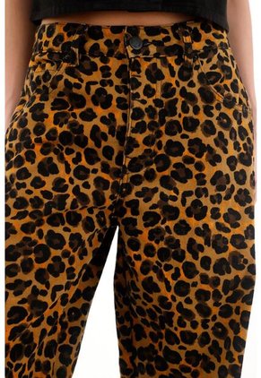 Pantalón Estampado Animal Print Para Mujer