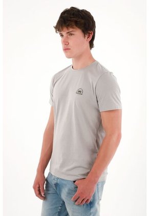 Tennis Camiseta Básica Manga Corta Gris Para Hombre