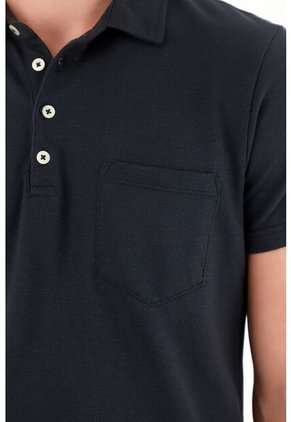 Tennis Camiseta Polo Manga Corta Azul Para Hombre