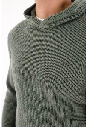 Tennis Buzo Tipo Hoodie Tejido Verde Para Hombre