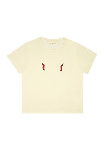 Tennis Camiseta Crudo Con Estampado Para Mujer Tennis