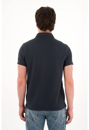 Tennis Camiseta Polo Manga Corta Azul Para Hombre