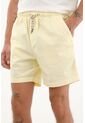 Tennis Bermuda Con Pretina Enresortada Amarillo Claro Para Hombre de Tennis