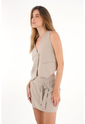 Tennis Chaleco Escote En V Verde Para Mujer