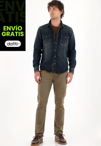 Tennis Pantalón Nudy Tiro Medio Verde Para Hombre Tennis