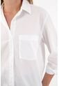 Tennis Camisa Amplia En 100% Algodón Blanca Para Mujer de Tennis