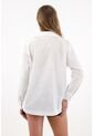 Tennis Camisa Amplia En 100% Algodón Blanca Para Mujer de Tennis
