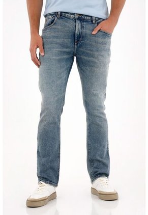 Tennis Jean Nudy Tiro Medio Azul Para Hombre