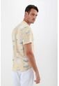 Camisa Estampada Amarilla Para Hombre de Tennis