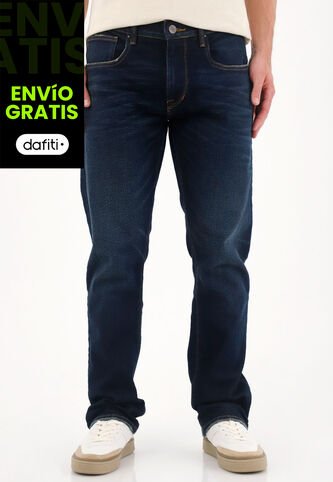 Tennis Jean Recto Con Detalles Selvedge Azul Oscuro Para Hombre Tennis