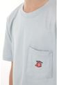 Camiseta Azul Con Bordado Y Bolsillo Para Niño de Tennis