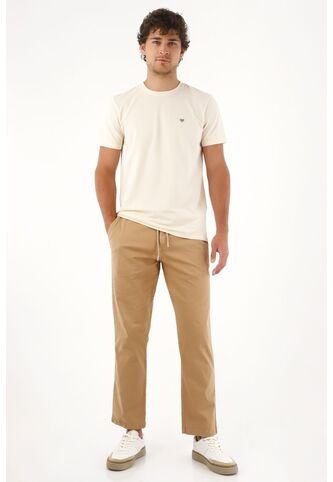Tennis Pantalón En Dril Clásico Crudo Para Hombre Tennis