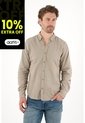 Tennis Camisa Manga Larga Con Raqueta Bordada Gris Para Hombre de Tennis