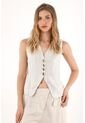 Tennis Chaleco Gris Con Efecto Metalizado Para Mujer de Tennis