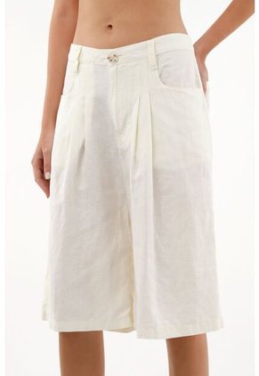 Tennis Bermuda Crudo Larga Para Mujer