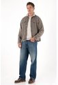 Tennis Jean Loose Tiro Medio Azul Con Textura Lisa Para Hombre de Tennis