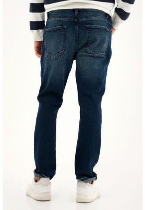 Tennis Jean Nudy Tiro Medio Con Parche Para Hombre