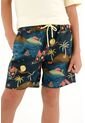 Pantaloneta De Baño Azul Con Estampado De La Selva Para Niño de Tennis