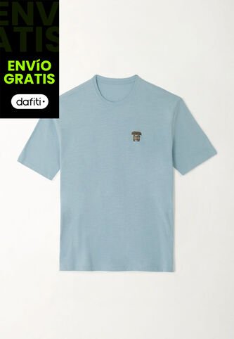 Tennis Camiseta En Jersey Flamé Azul Para Hombre Tennis