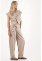 Tennis Pantalón Con Detalle De Cinturón Gris Para Mujer de Tennis
