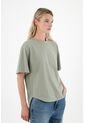 Camiseta Oversize Verde Para Mujer de Tennis