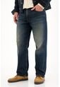 Tennis Jean Loose Con Roto Azul Oscuro Para Hombre de Tennis