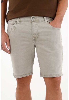 Tennis Bermuda Nudy Con Efecto Vintage Gris Para Hombre