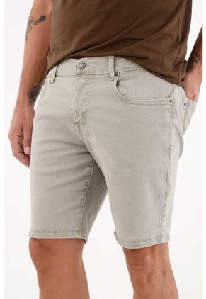 Tennis Bermuda Nudy Con Efecto Vintage Gris Para Hombre