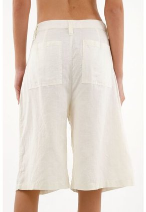 Tennis Bermuda Crudo Larga Para Mujer