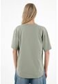 Camiseta Oversize Verde Para Mujer de Tennis