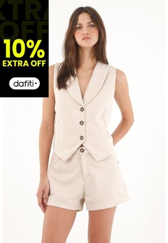 Tennis Chaleco En Tela Suede Crudo Para Mujer Tennis