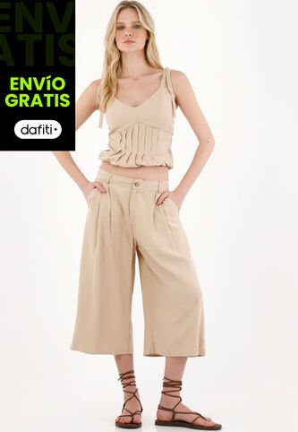 Tennis Pantalón Culotte Café Para Mujer Tennis