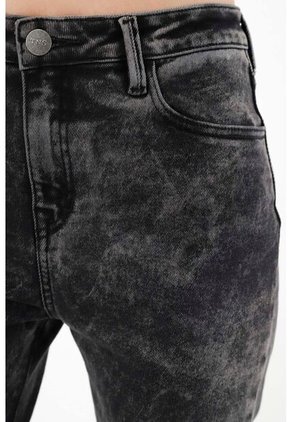 Tennis Jean Slim Negro Para Mujer