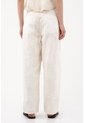 Tennis Pantalón Wide Leg Con Textura En Relieve En Algodón Marfil Para Mujer de Tennis