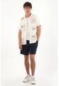 Tennis Camisa Tipo Bowling Crudo Para Hombre de Tennis
