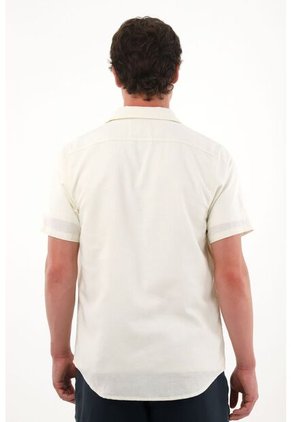 Tennis Camisa Tipo Bowling Crudo Para Hombre