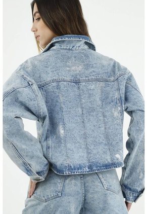Tennis Chaqueta En Denim Azul Para Mujer