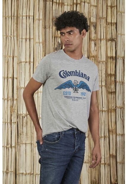 Camiseta Gris Para Hombre