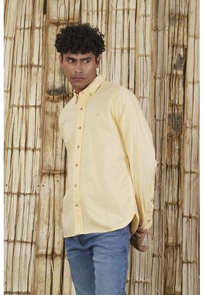 Camisa Amarilla Para Hombre