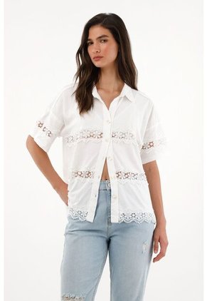 Tennis Camisa Manga Corta Con Cortes Decorativos Para Mujer