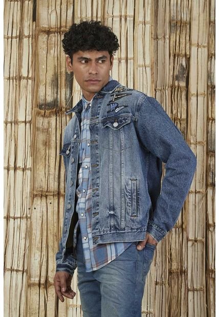 Chaqueta Azul Para Hombre