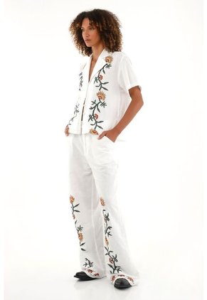 Tennis Camisa Tipo Bowling Manga Corta Para Mujer