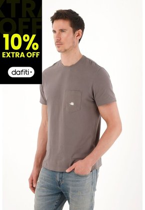 Tennis Camiseta En Tela Piqué Gris Para Hombre
