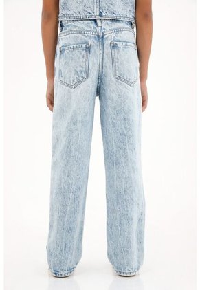 Jean Recto De Tiro Alto Para Niña