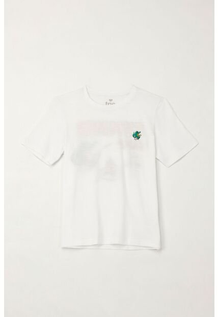 Camiseta Con Estampado Summer Camp Blanca Para Niño