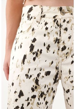 Pantalón Slouchy Con Estampado De Animal Print Para Mujer