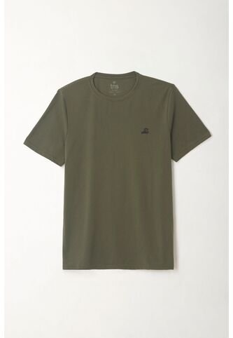 Tennis Camiseta Básica Manga Corta Verde Con Detalle Fruncido Para Hombre Con Acabado Ligero Tennis