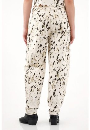 Pantalón Slouchy Con Estampado De Animal Print Para Mujer