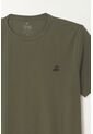 Tennis Camiseta Básica Manga Corta Verde Con Detalle Fruncido Para Hombre Con Acabado Ligero de Tennis